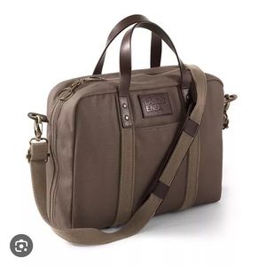 Lands’ End Waxed Canvas Laptop Briefcase